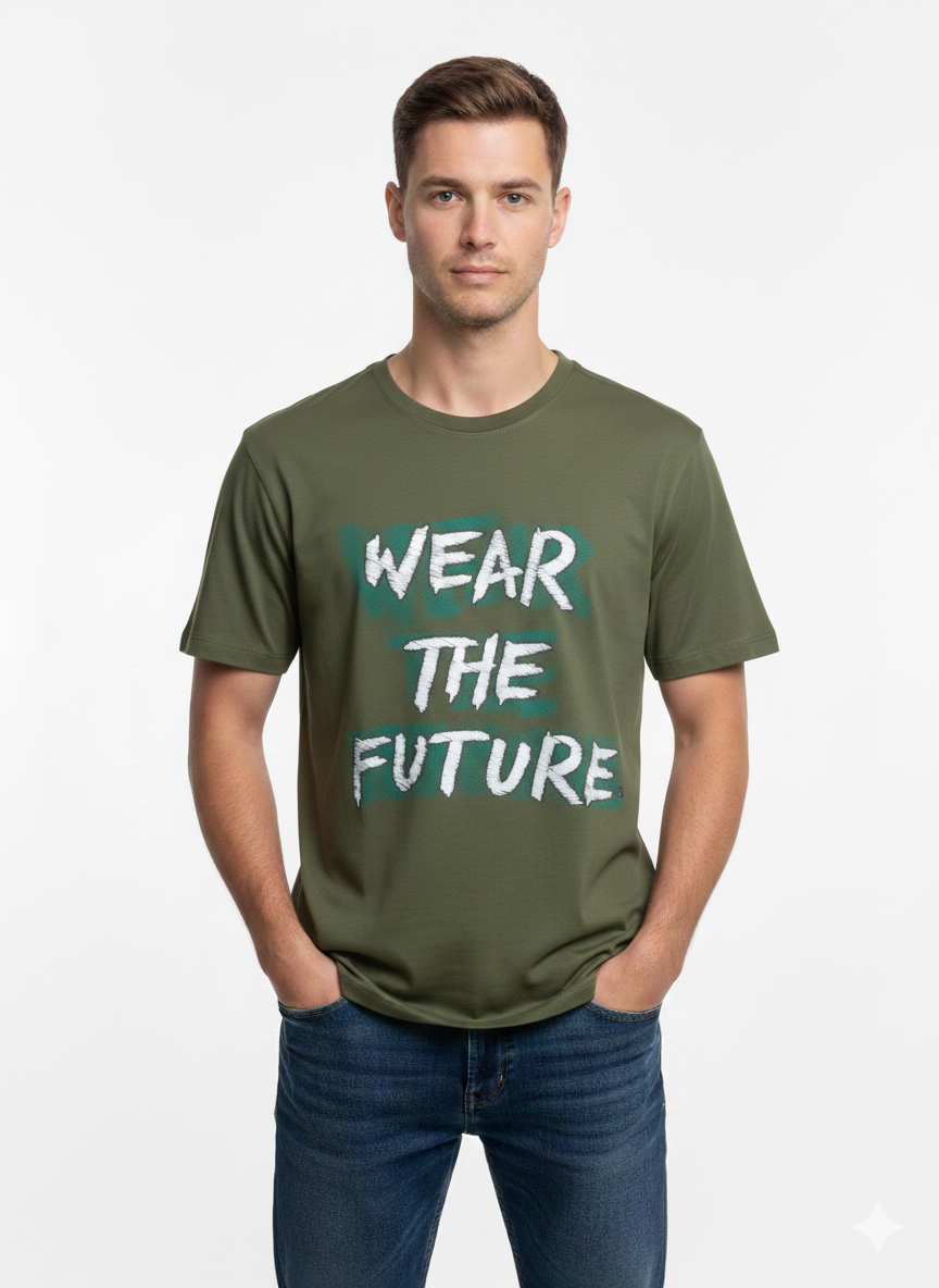 T-Shirt Men Olive - Just Blu