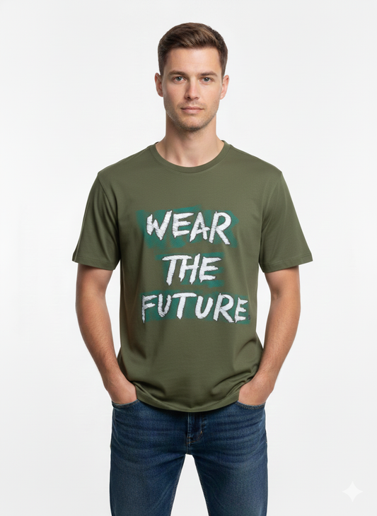 T-Shirt Men Olive - Just Blu