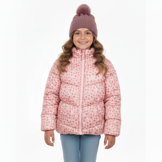 GWP Leopard Print  Puffer Soft Pink