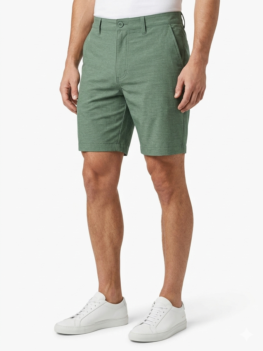 Poly 4 PKT Hybrid Short Dusty Teal