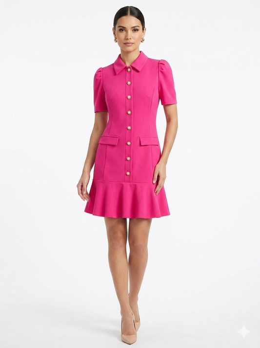 Dress Sleeveless Fuchsia/Purple- Shelby & Palmer