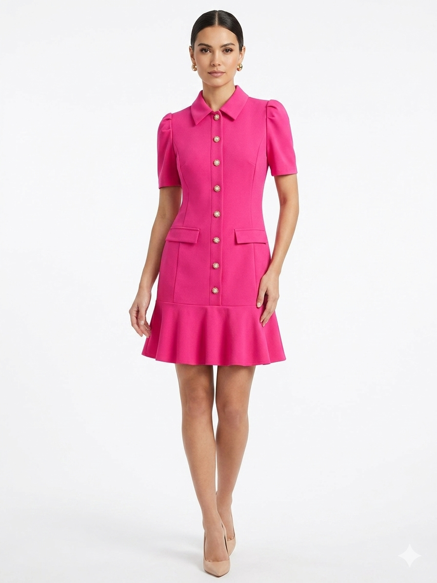 Dress Sleeveless Fuchsia/Purple- Shelby & Palmer