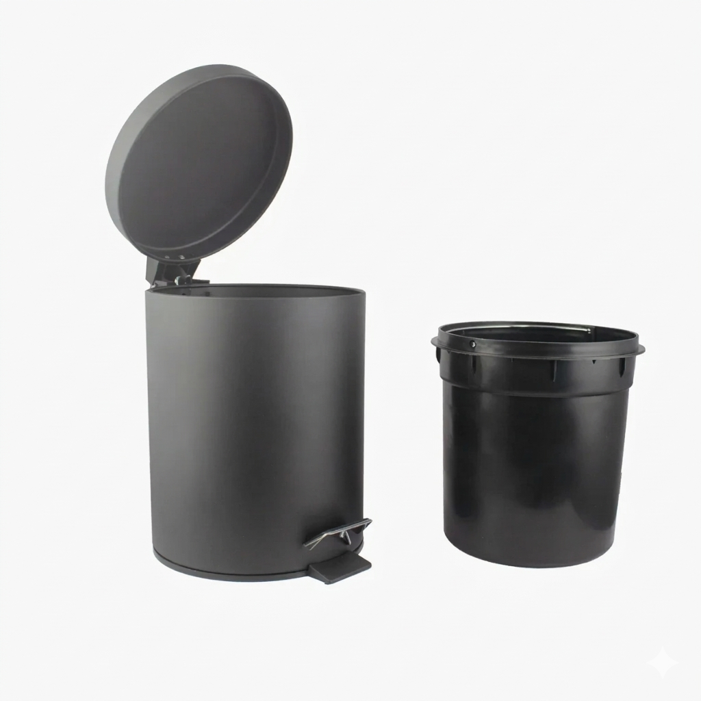 Matte Black- 5Liter Trash Can