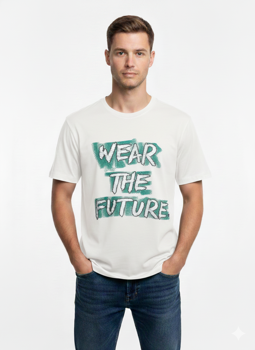 T-Shirt Men White - Just Blu