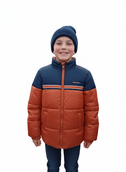GWP Chest Stripe Puffer Burnt Orange
