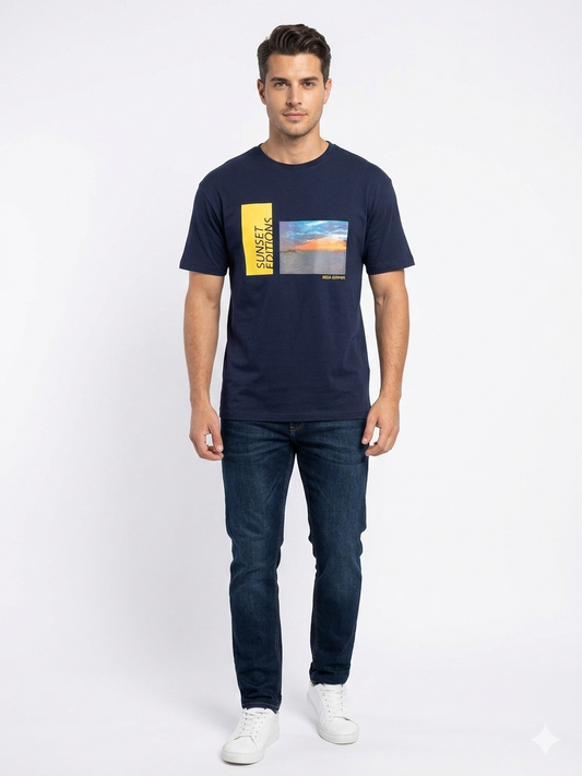 Sweater Caballero Sunset Editions Azul Oscuro