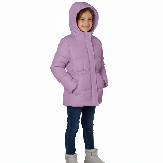 Modern Solid Puffer Lilac