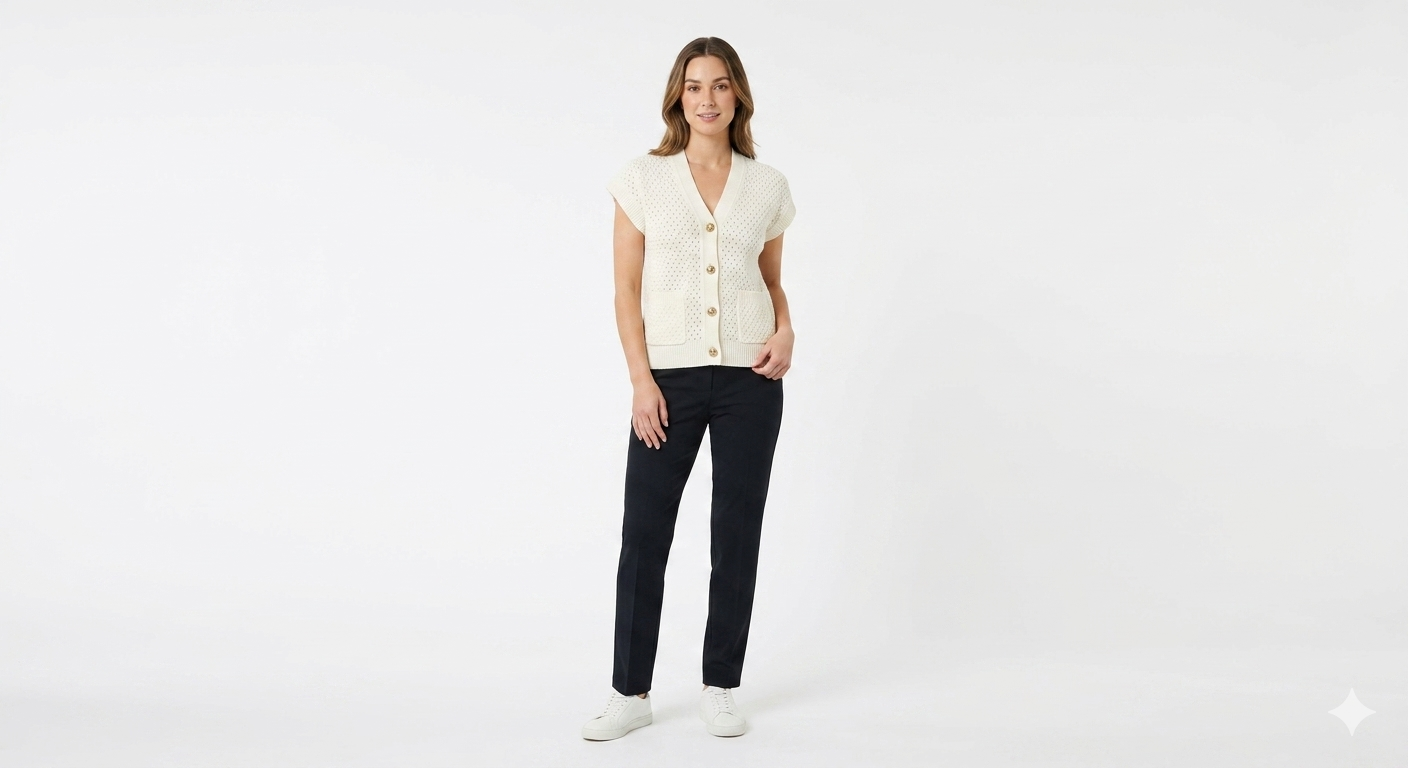 Scoop Texture Stitch Ivory