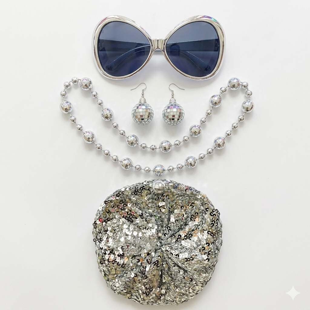Silver Disco Party Kit