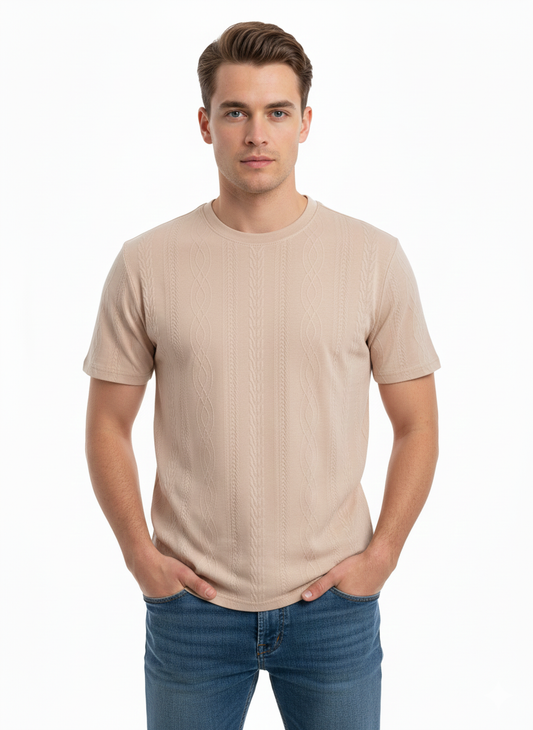 T-Shirt Men Beige - Just Blu