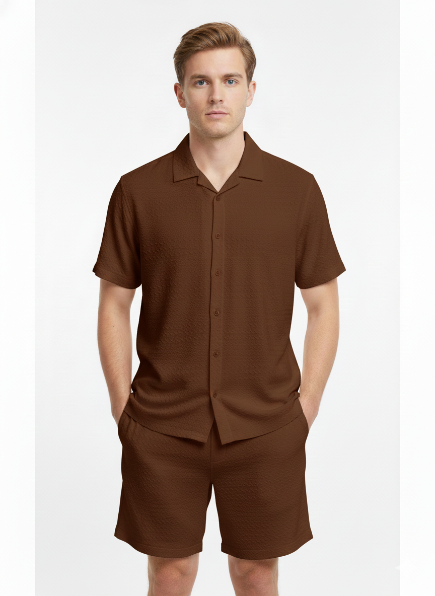2-Piece set of Men's Mocca Shorts  - Just Blu