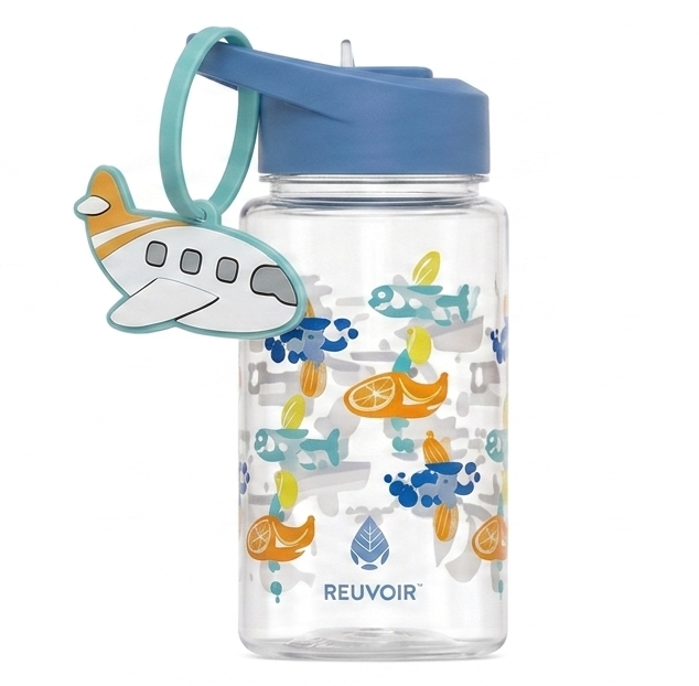 15oz Buddy Jet Themed Design Water Bottle with Strap Multicolor