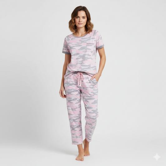 Set 2 Pajama Camo Rose/Grey - Pillow Talk