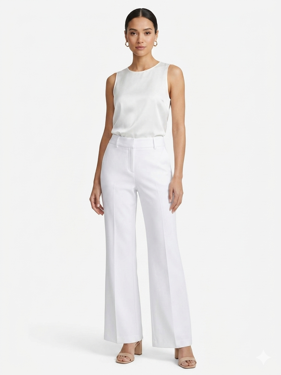 Pant Bright White  - Zac & Rachel