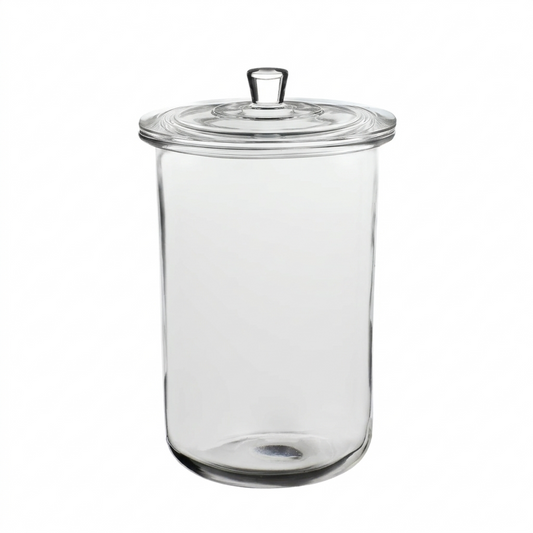1 gal. Goode Sundry Jar w/Glass Lid + Fitment Clear