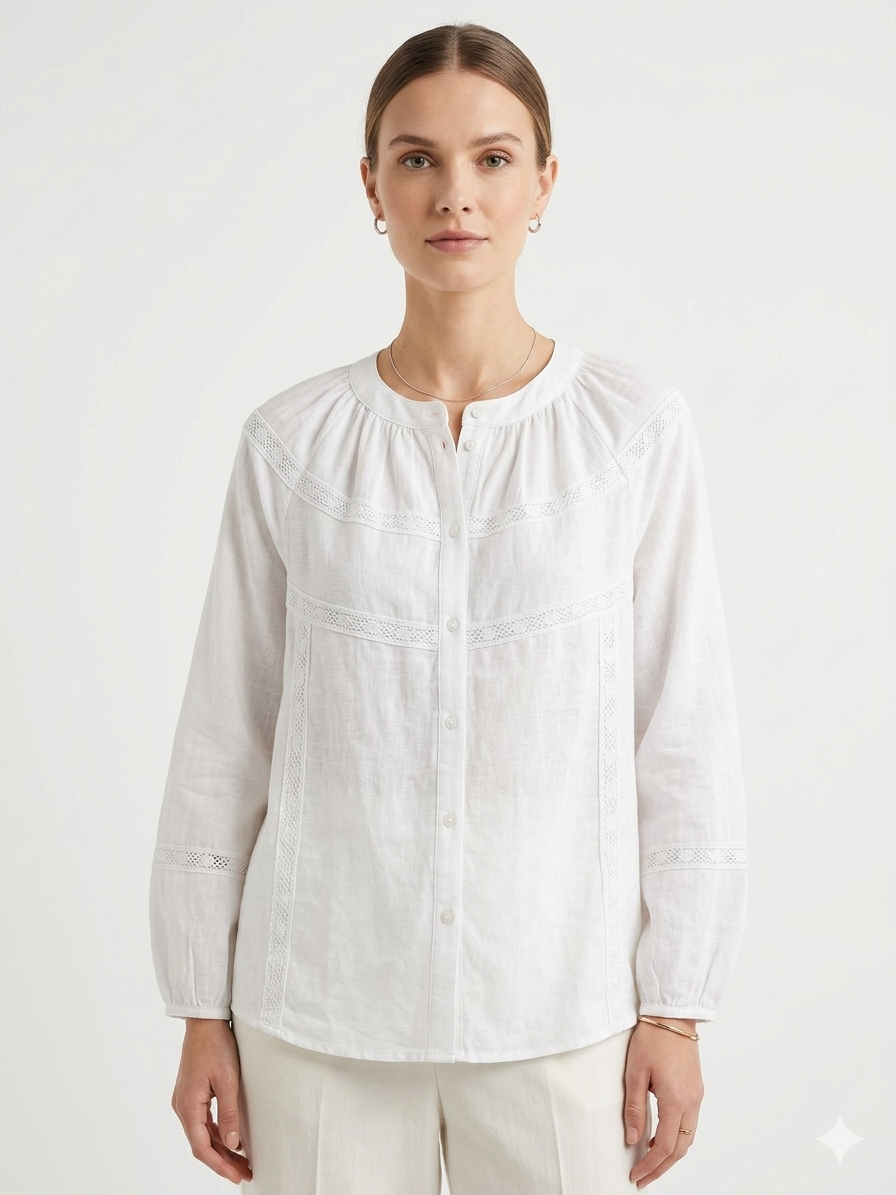 Blouse Bright White - Zac & Rachel