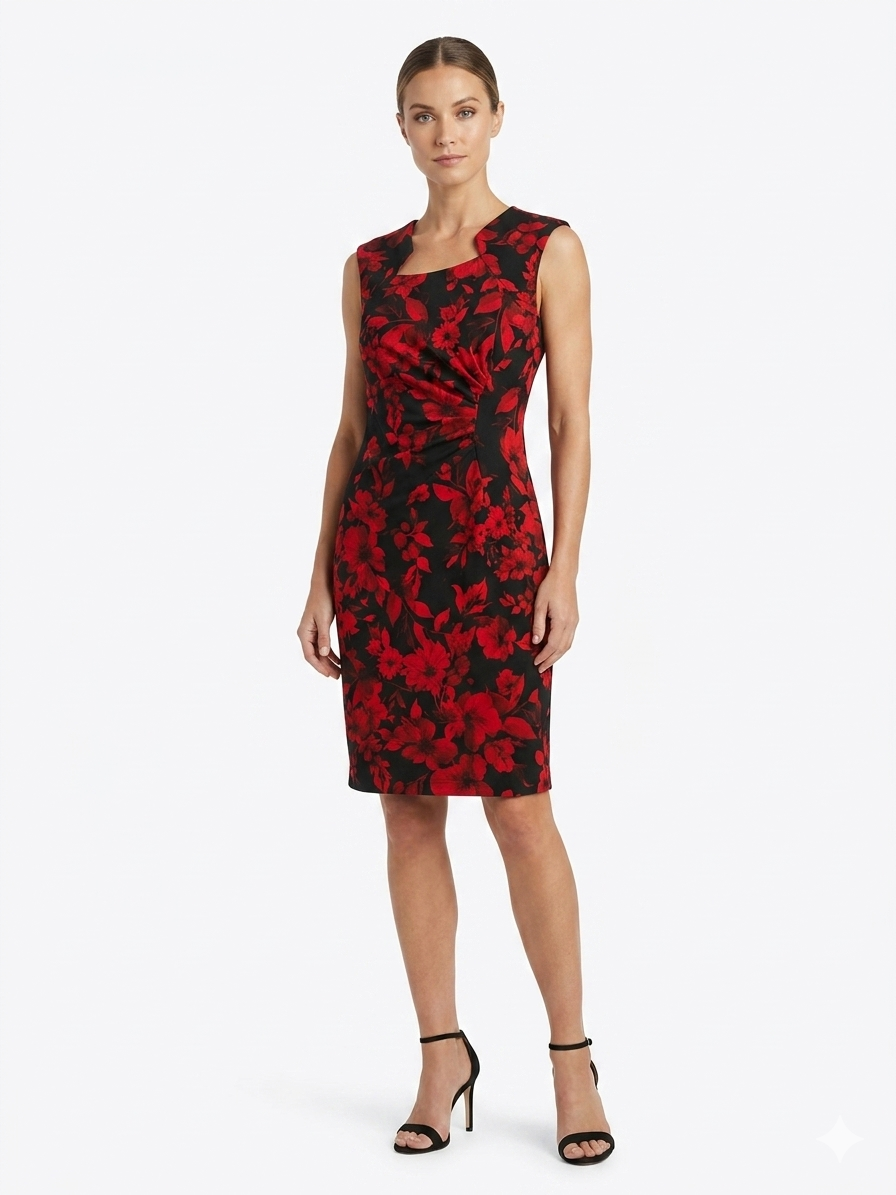 Dress Ext Should Red-Black - Shelby & Palmer