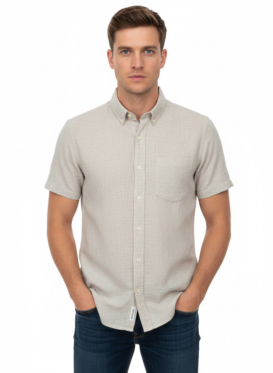 Shirt Men Khaki - Just Blu