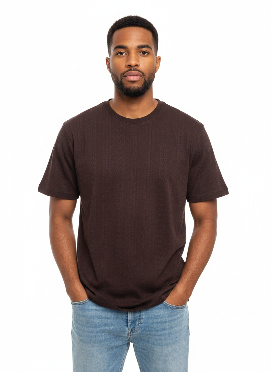 T-Shirt Men Brown  - Just Blu