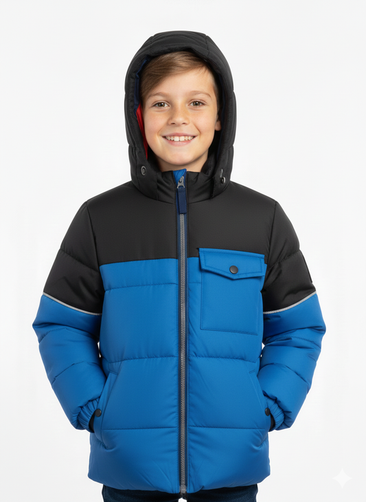 Chest Pocket Puffer Dark Blue