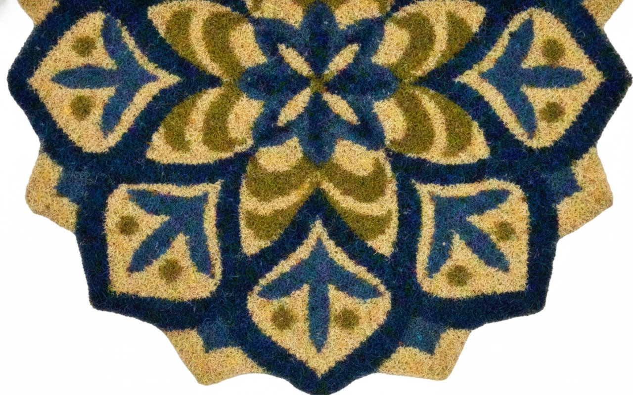 Mat Printed Coir 18x28 Mandala