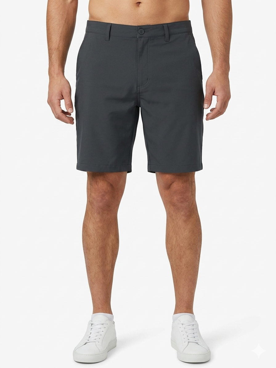 Poly 4 PKT Hybrid Short Black