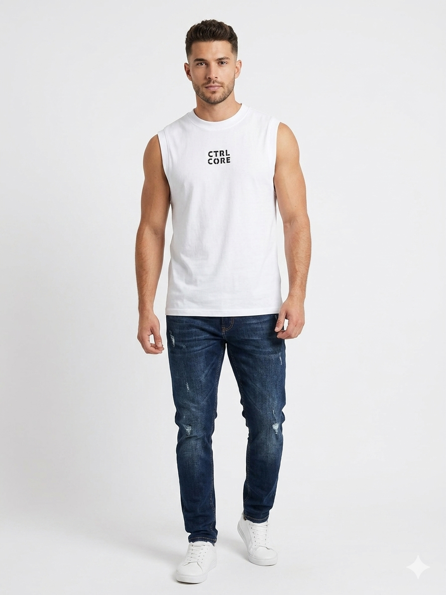 Camiseta Caballero  Blanco Ctrl Core