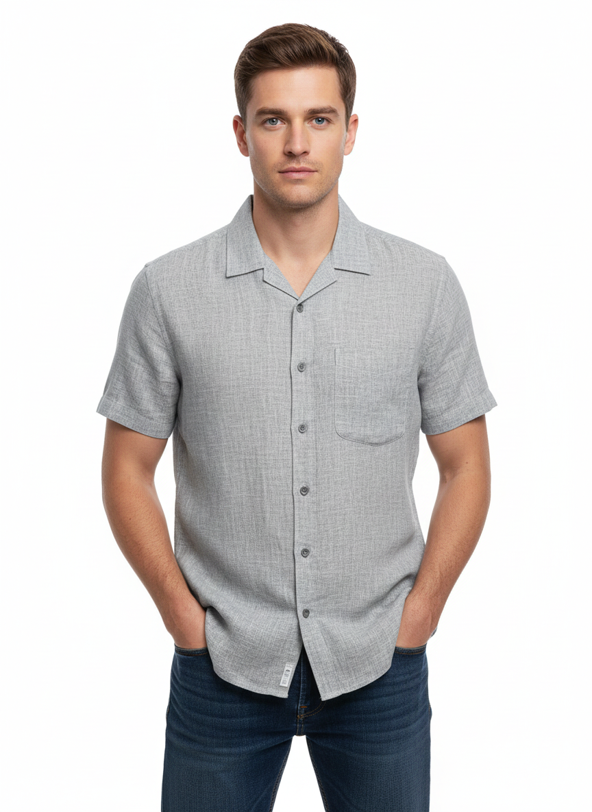 Shirt Men Grey - Just Blu