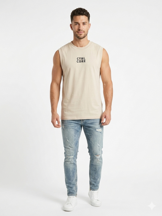 Camiseta Caballero  Beige Ctrl Core