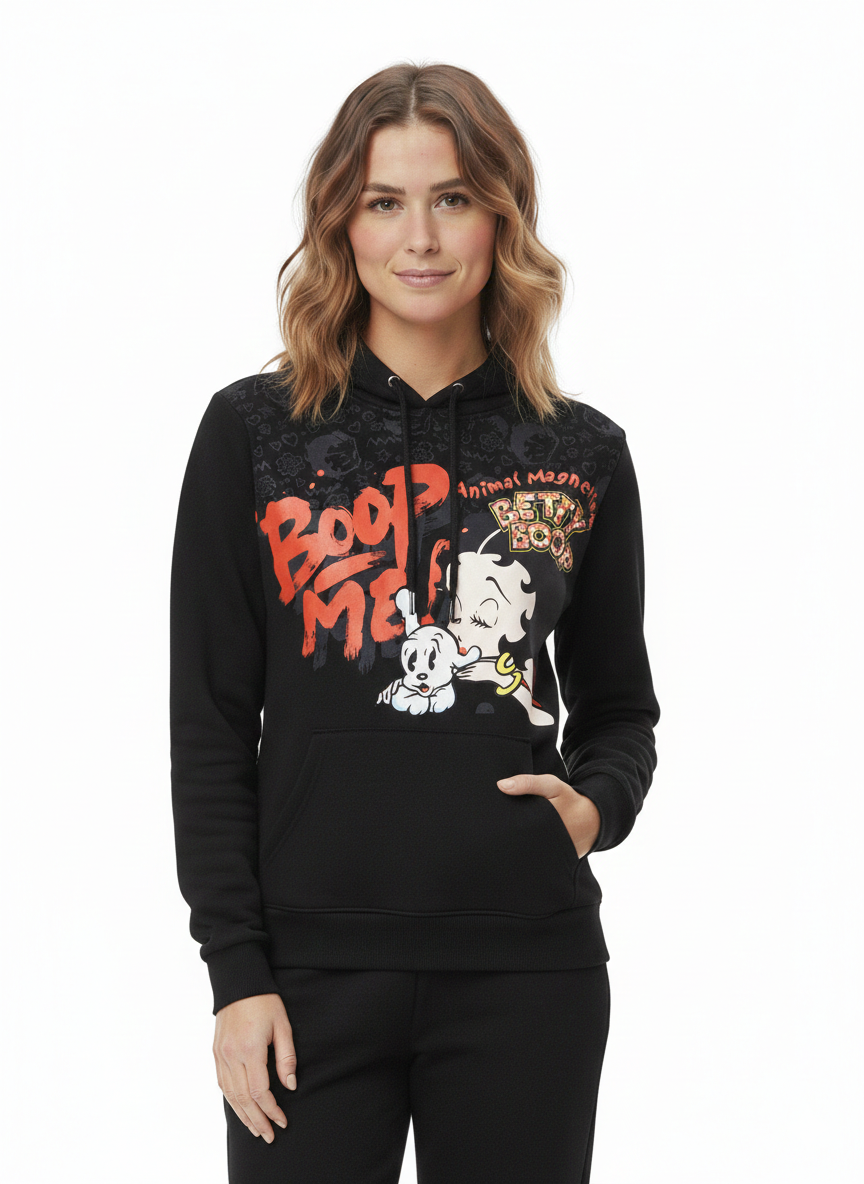 Betty Boop Basic Hoodie Black