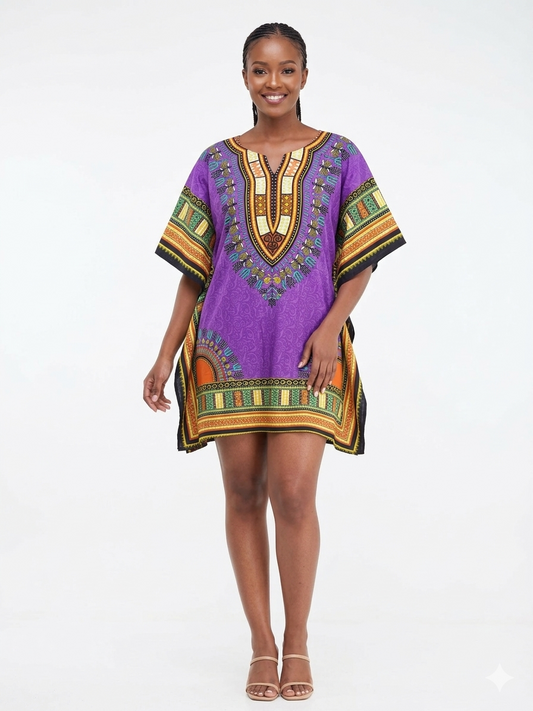 Short kaftan Purple