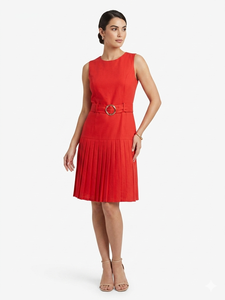 Dress Sleeveless Red - Shelby & Palmer