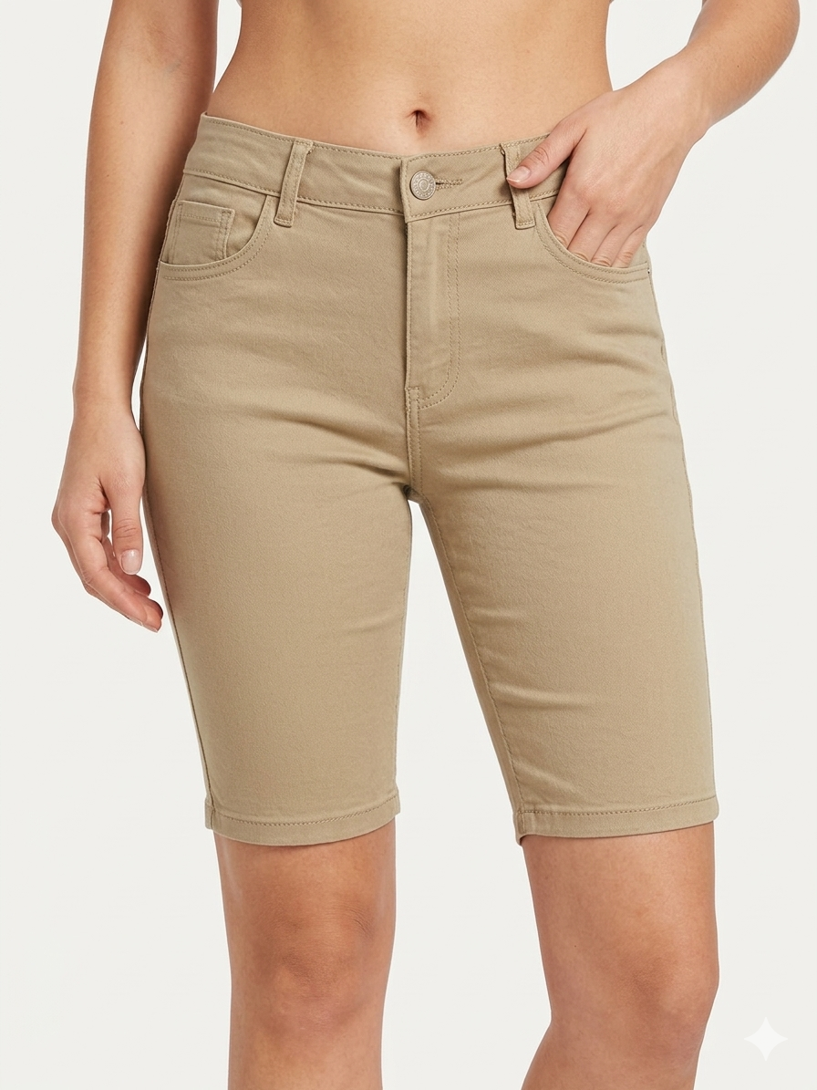 H-Stretch Bermuda Khaki