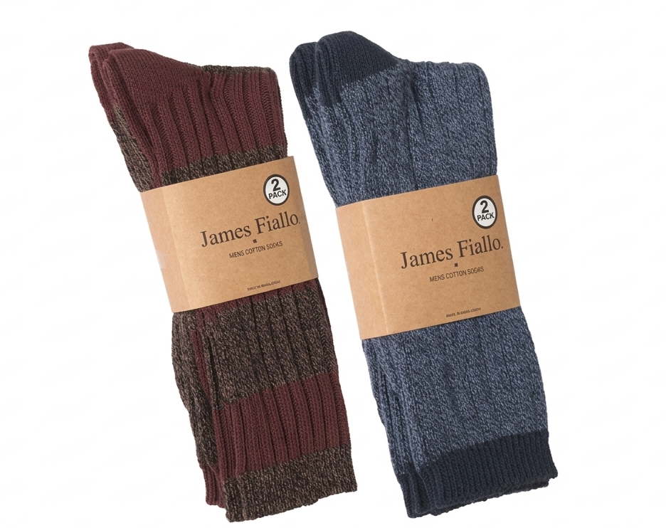 Men's Ribbed Dress Socks 2-Pairs