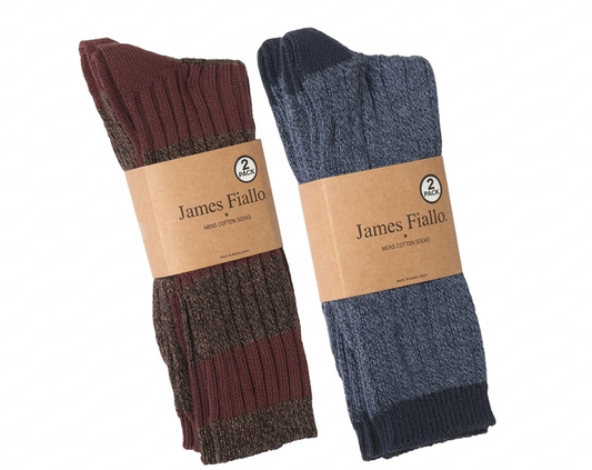 Men's Ribbed Dress Socks 2-Pairs