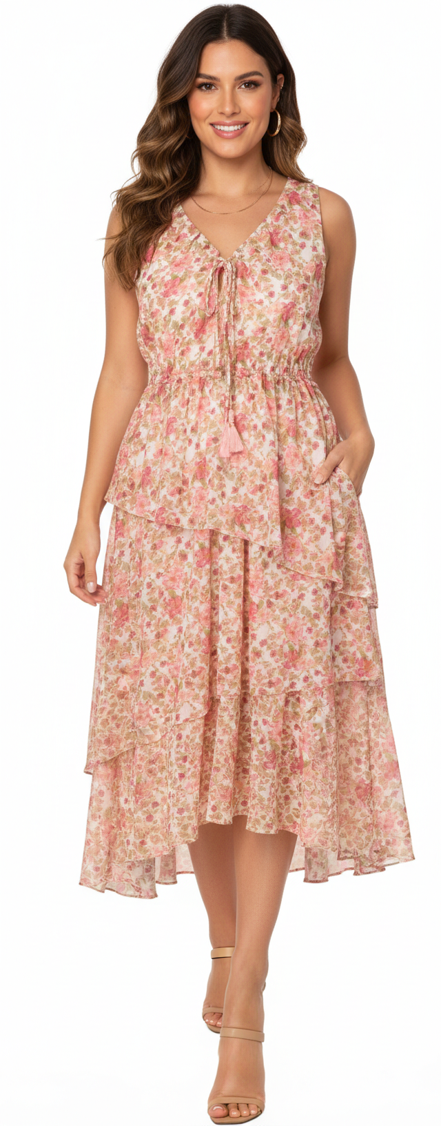 1 Piece Dress Ivory / Carnation