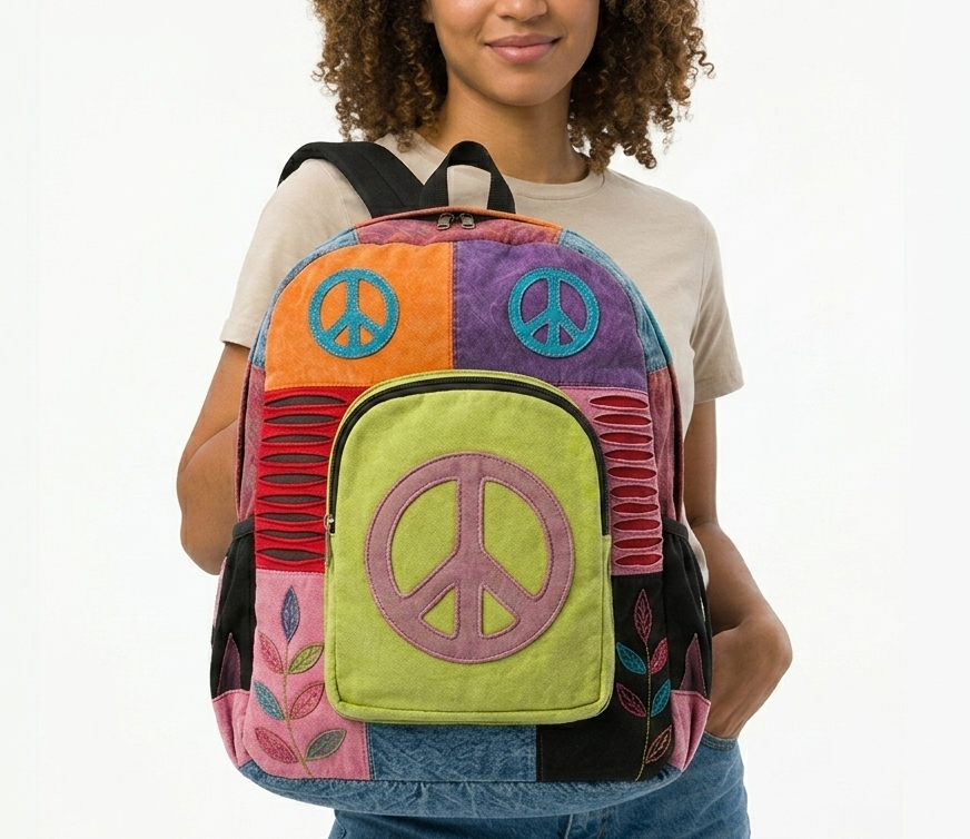 Bag  Skull Hippie- Etnia Negra