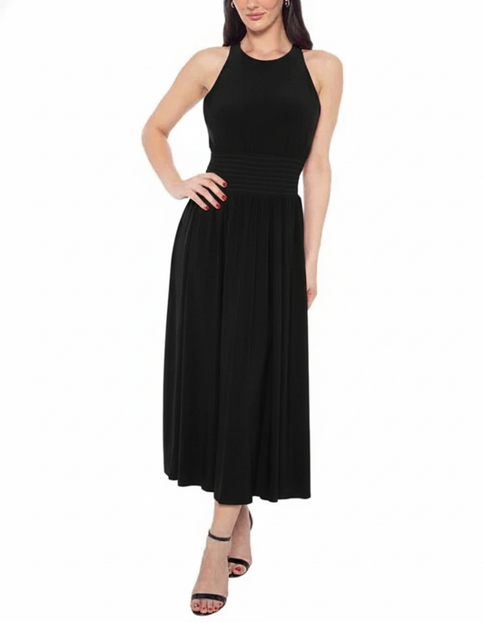 Black Midi Dress  - Marina