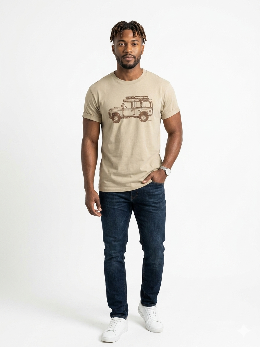 Off Road Adventure Graphic Tee Fawn Heather