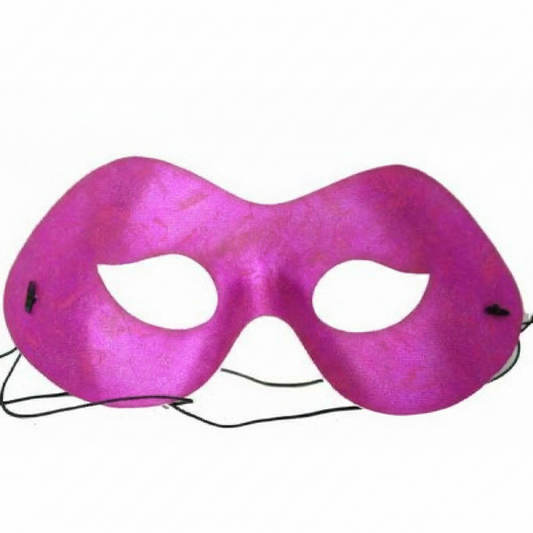 Hot Pink Fabric Masquerade Mask