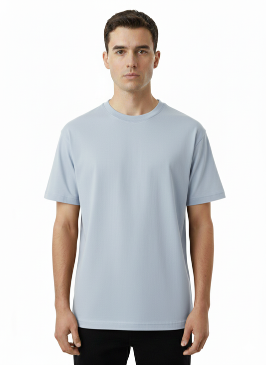 T-Shirt Relaxed Fit Light Grey -  Luigi Baretta