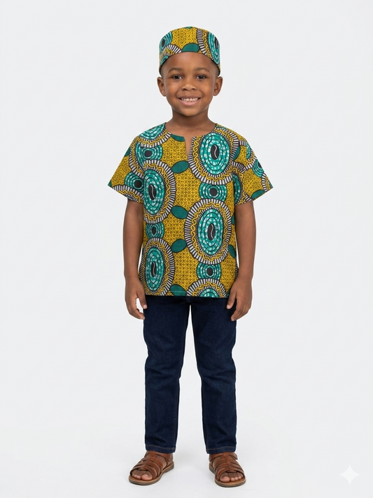 Conjunto Niño Amarillo- Verde (Etnia Negra)