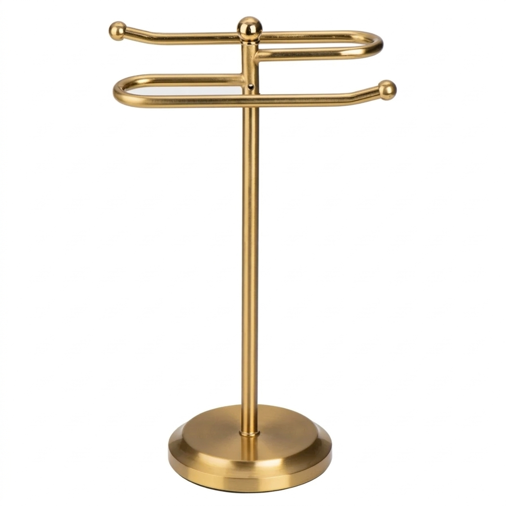 Aged Brass - New Classical S Design Fingertip Towel Holder