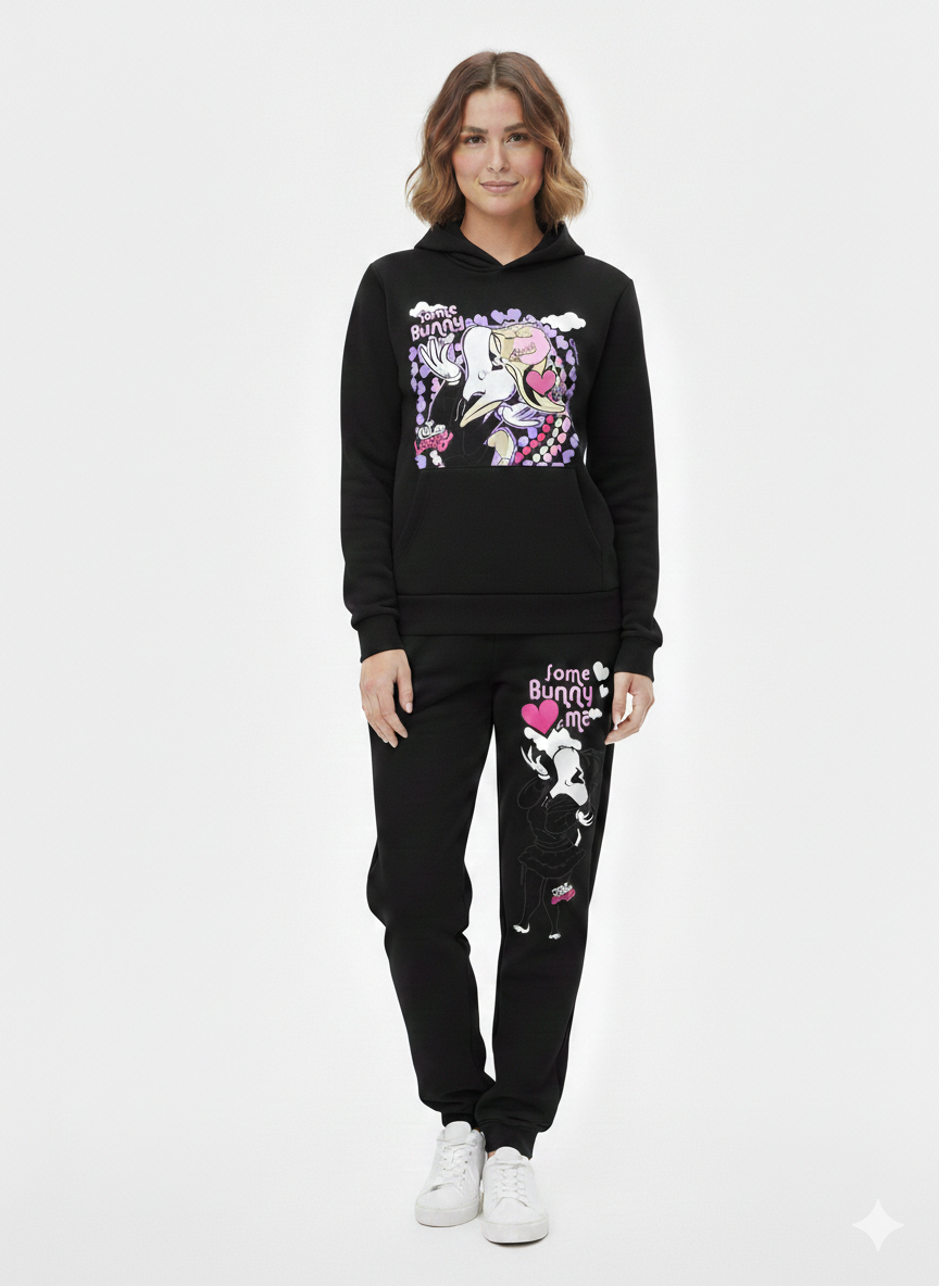 Lola Bunny Basic Hoodie Black