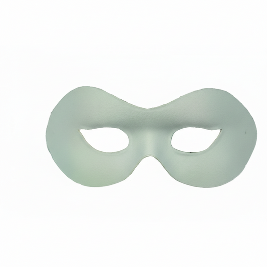 White Fabric Masquerade Mask
