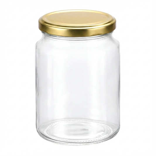 Gracie Glass Jar 700 ML Clear/Soft Brass