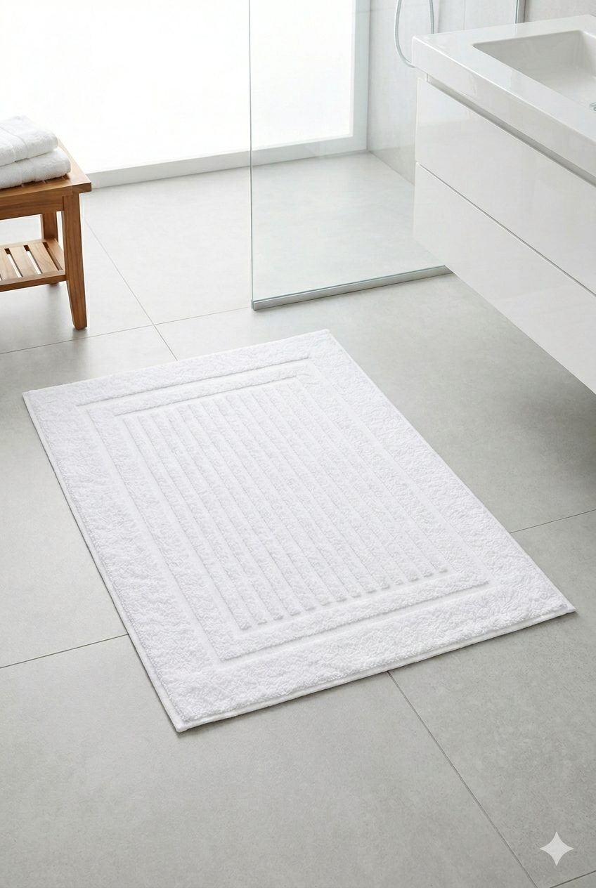 Bath Mat Hosp 22x34 White