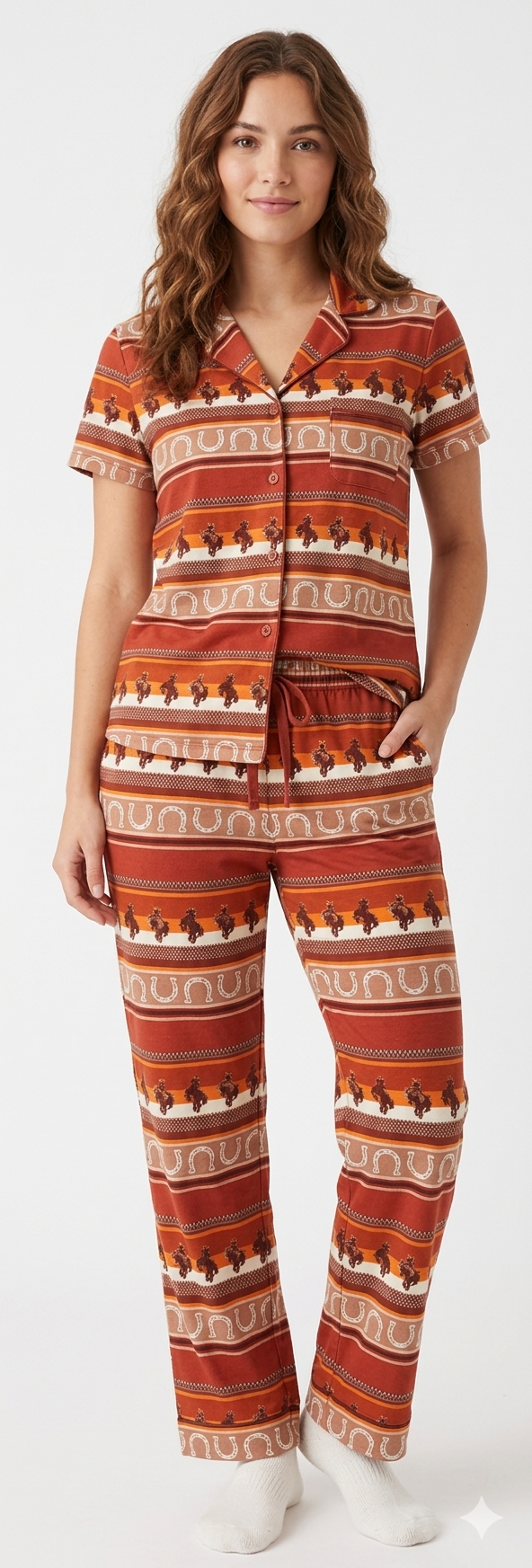 2PC Peached Jersey Sleep Sets Cactus Fair