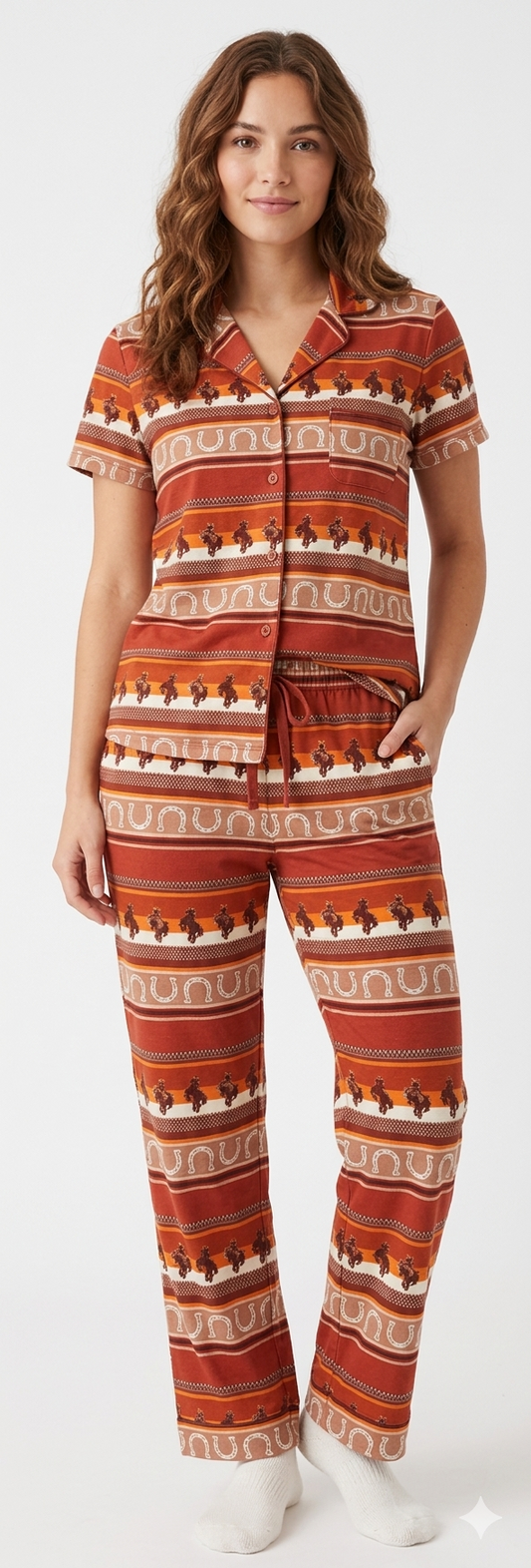 2PC Peached Jersey Sleep Sets Cactus Fair