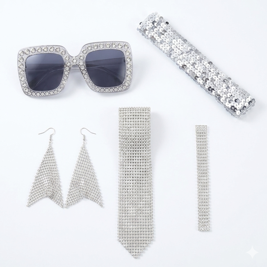 Silver Glam Disco Kit
